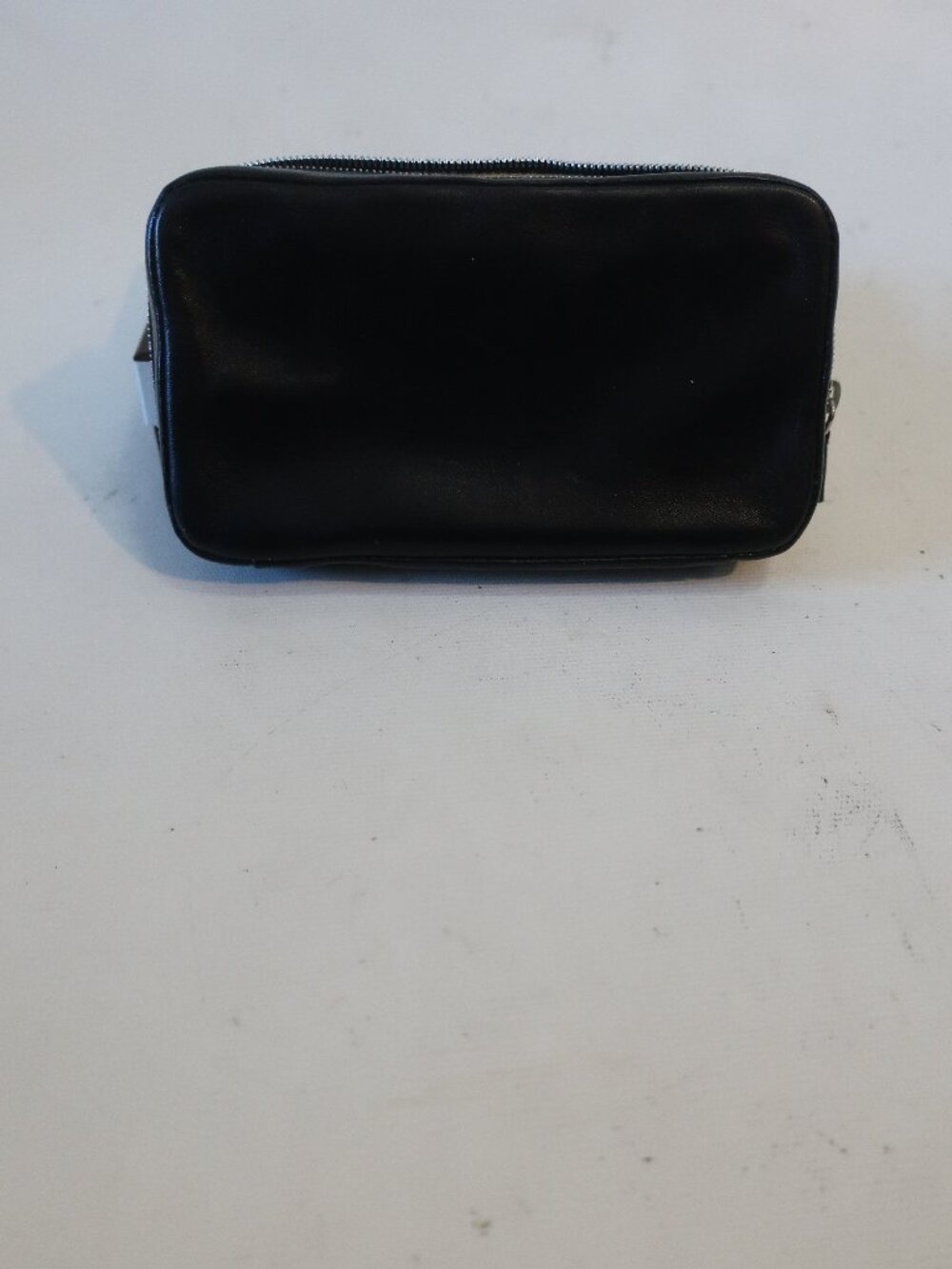 Womens Coach Black Leather Travel Pouch